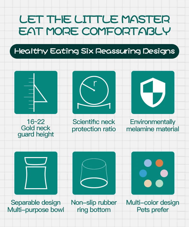 不銹鋼寵物餵食&飲水碗 - 健康護脊飼養首選