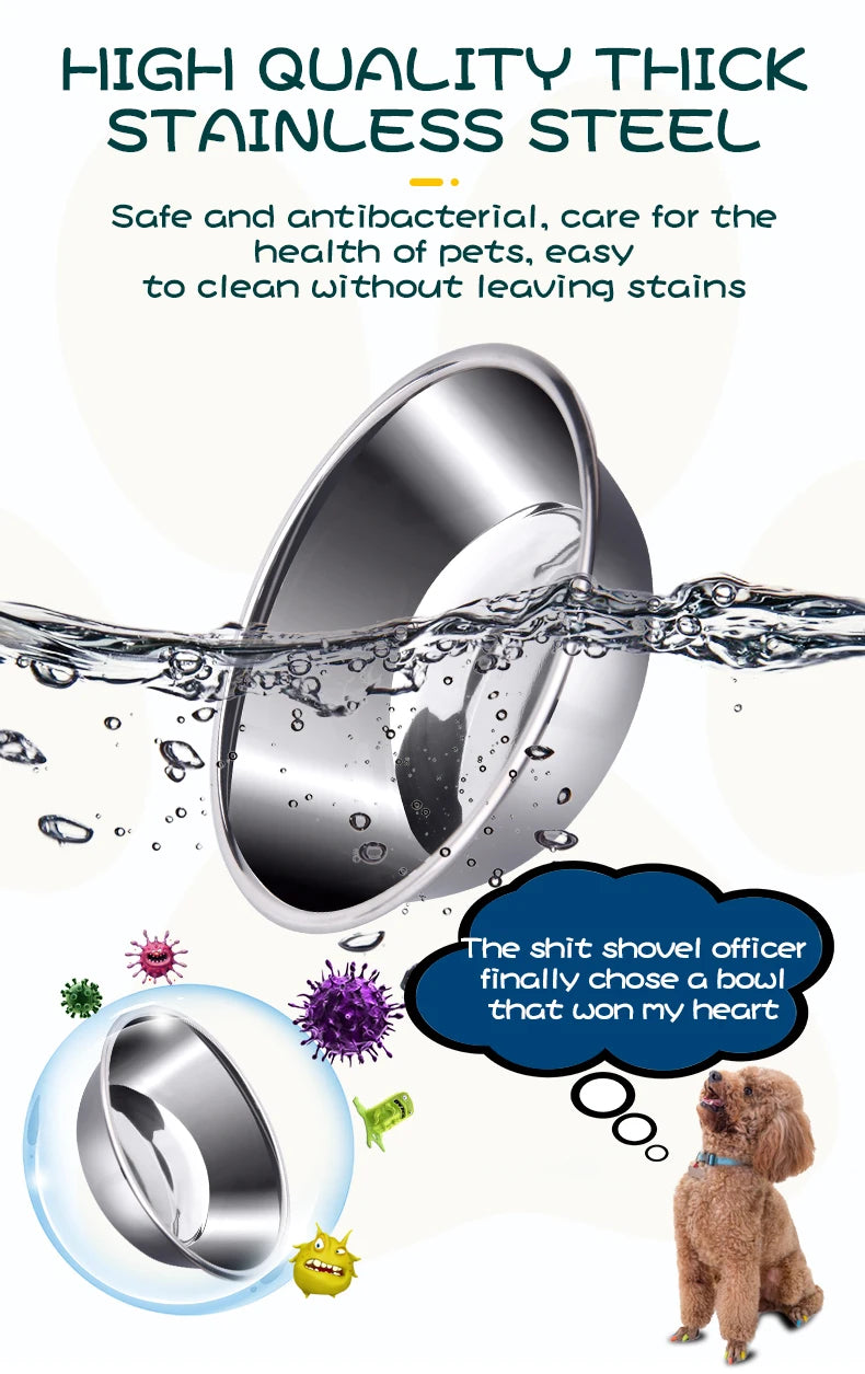 不銹鋼寵物餵食&飲水碗 - 健康護脊飼養首選