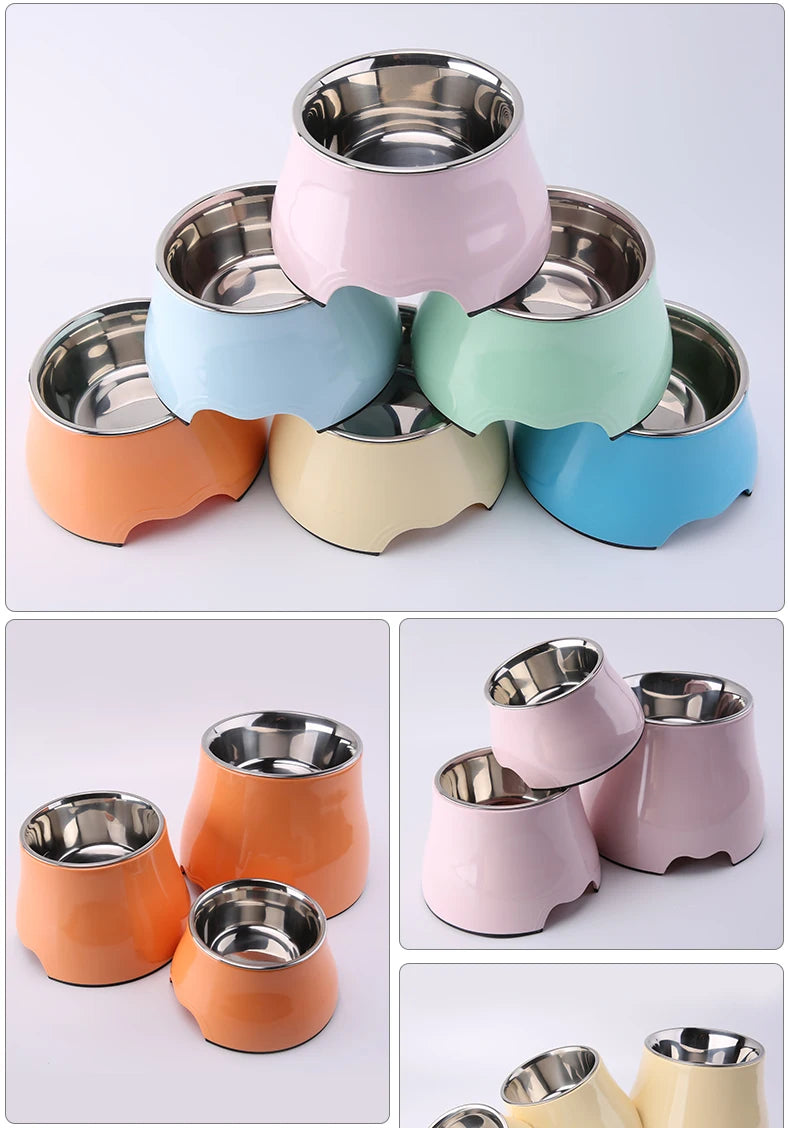 不銹鋼寵物餵食&飲水碗 - 健康護脊飼養首選