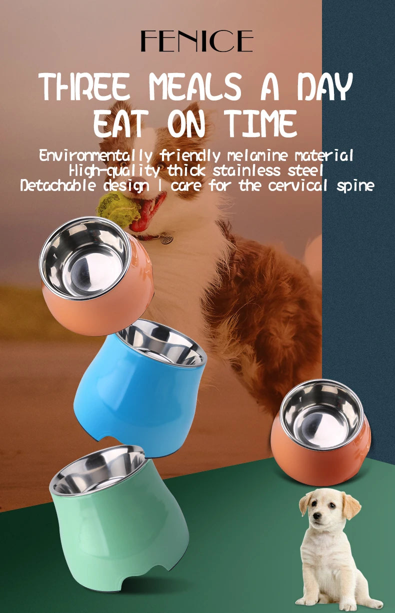 不銹鋼寵物餵食&飲水碗 - 健康護脊飼養首選