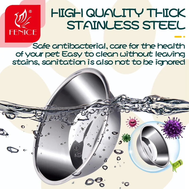 不銹鋼寵物餵食&飲水碗 - 健康護脊飼養首選