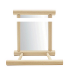 鸚鵡鏡子棲木玩具 - 互動鳥籠鏡台