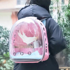 透明鸚鵡外出背包鳥籠 - 旅行外出攜帶神器