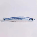 3D魚形貓薄荷軟毛絨玩具 - 抗咬互動咀嚼神器