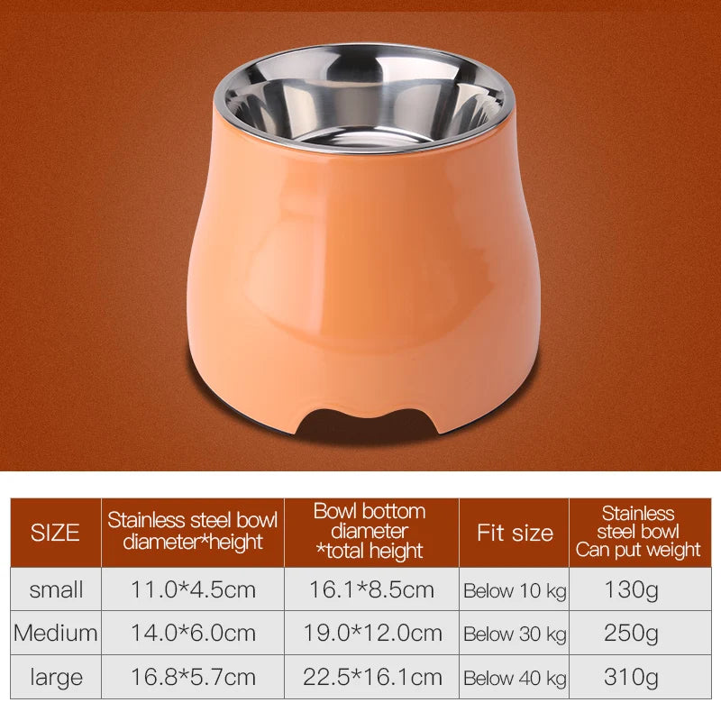 不銹鋼寵物餵食&飲水碗 - 健康護脊飼養首選