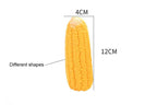 玉米造型狗咀嚼玩具 - 吱吱聲幼犬訓練專用