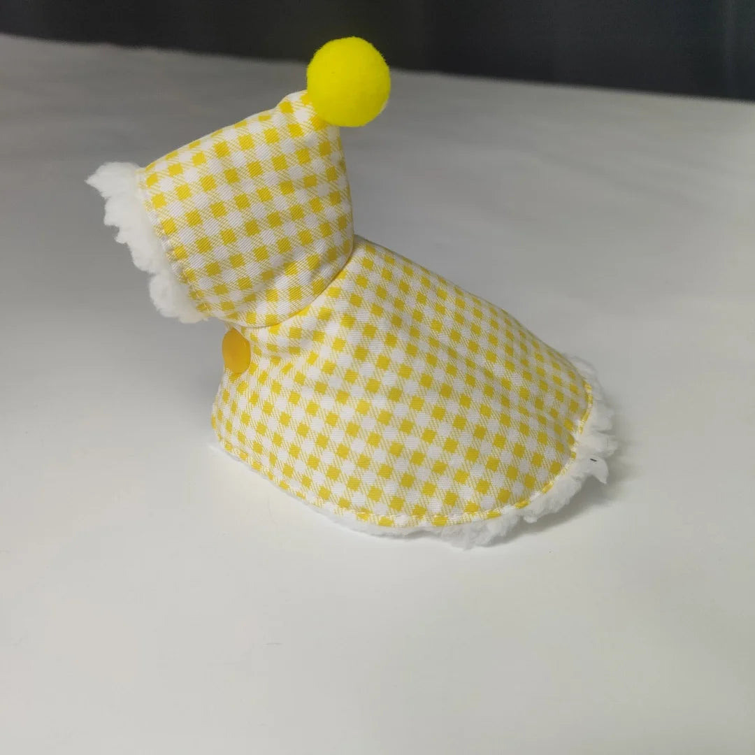 可愛鸚鵡斗篷 - 保暖時尚鳥類服裝