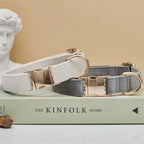 多色絲絨豪華寵物頸圈 - 舒適皮帶頸圈