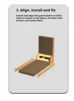 專業木紋貓抓板 - L型耐磨防刮貓爬架