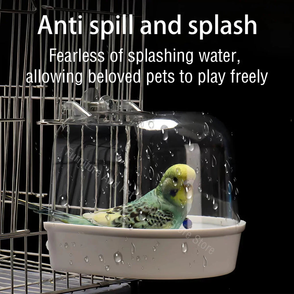 懸掛式鳥類沐浴盒 - 鸚鵡淋浴籠配件