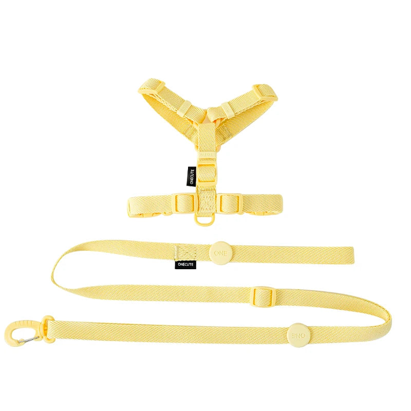 可調節幼犬背帶套裝 - 彩色反光安全出行