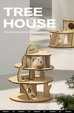 專業木製倉鼠樹屋別墅 - 攀爬隱藏樂園