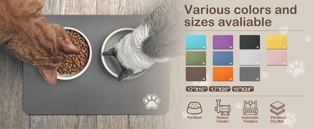 超吸水寵物進食墊 - 防漏防滑飼養神器