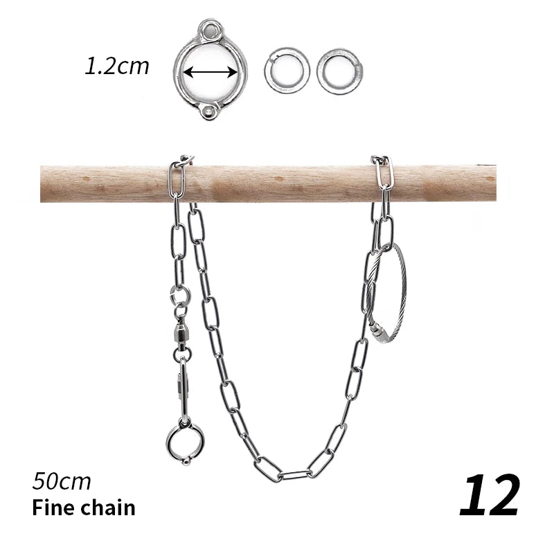 不銹鋼鳥腳環鏈 - 安全戶外飛行必備