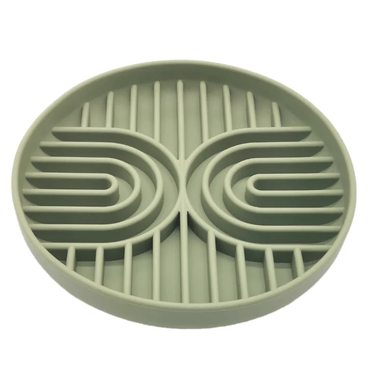 防滑矽膠慢食碗 - 防窒息寵物健康進食神器