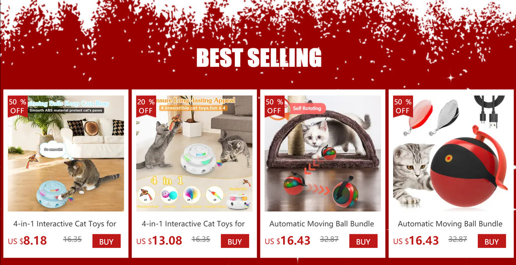 4合1智能貓互動玩具 - 自動6孔打地鼠遊戲