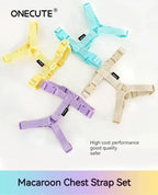 可調節幼犬背帶套裝 - 彩色反光安全出行