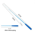 伸縮貓咪逗趣釣竿 - 三節羽毛互動玩具