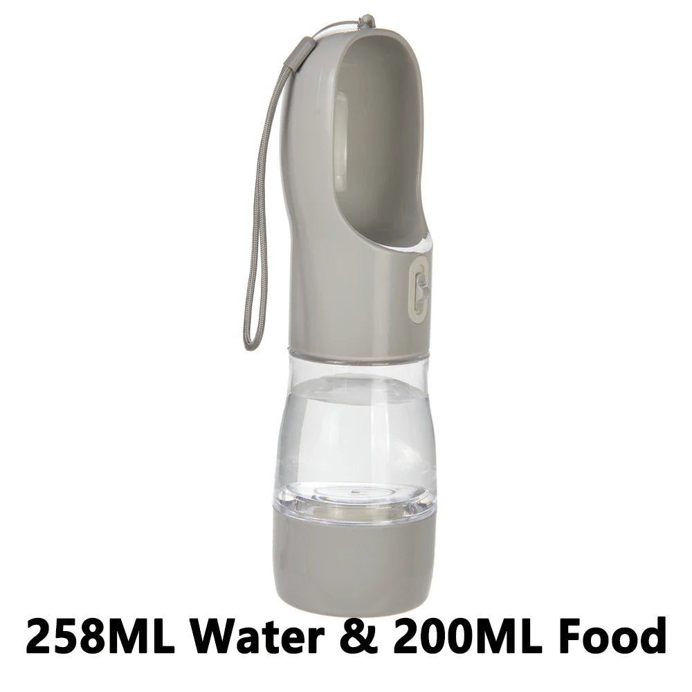 便攜式2合1寵物水壺 - 貓狗外出飲水進食神器