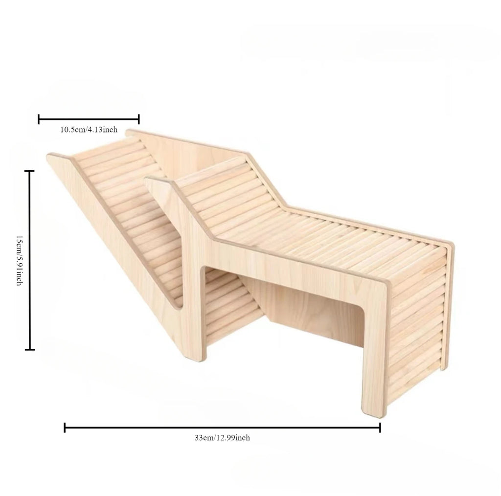 專業木製倉鼠爬梯秘密小屋 - 互動玩樂天堂
