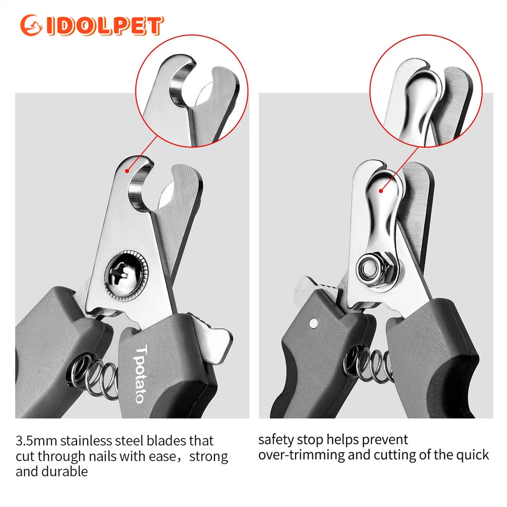 專業不鏽鋼寵物指甲剪 - 安全爪部護理