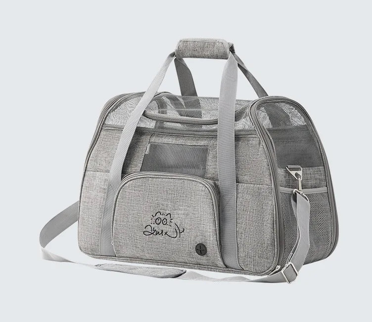 貓咪便攜肩背包 - 透氣摺疊外出旅行包