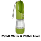 便攜式2合1寵物水壺 - 貓狗外出飲水進食神器