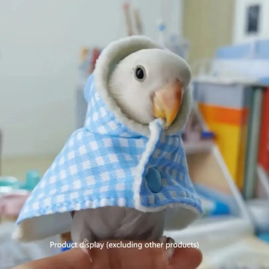 可愛鸚鵡斗篷 - 保暖時尚鳥類服裝