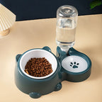 多功能貓狗2合1食水碗 - 智能飼養必備