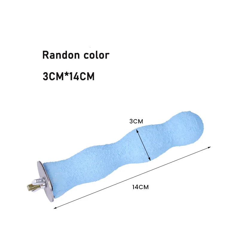 鳥類爪磨木棒玩具 - 鸚鵡鳥籠啃咬磨爪神器