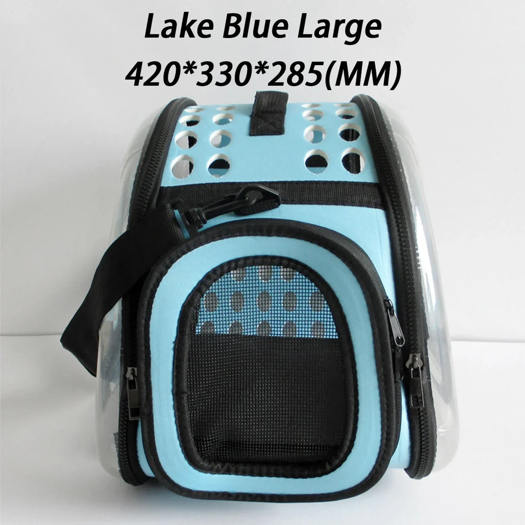 寵物肩背旅行包 - 透氣貓狗外出隨身包