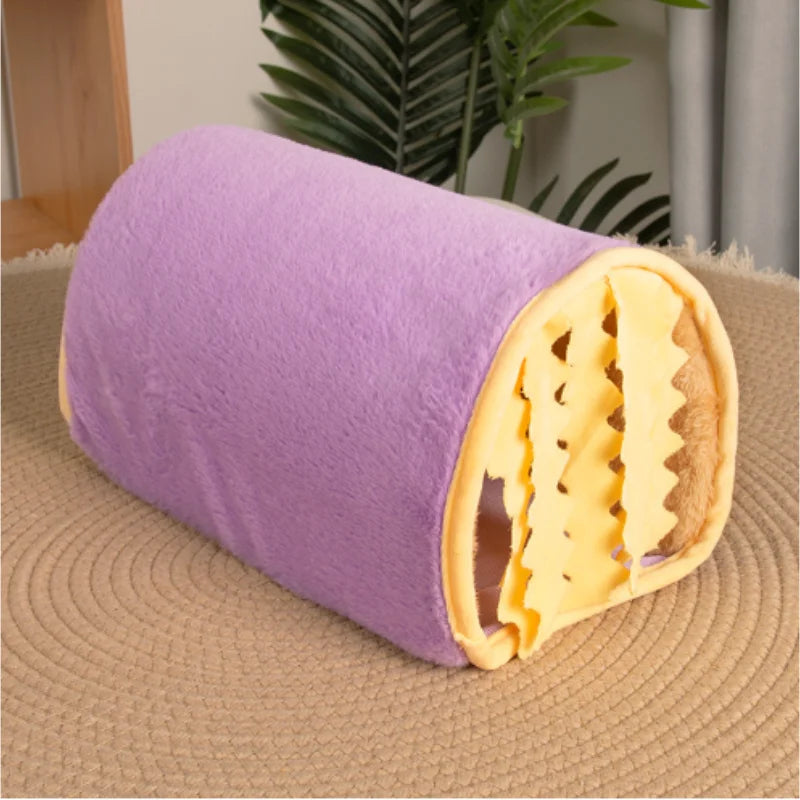 涼爽夏日寵物隧道巢 - 倉鼠兔子隱藏休息屋