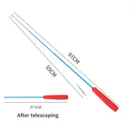 伸縮貓咪逗趣釣竿 - 三節羽毛互動玩具