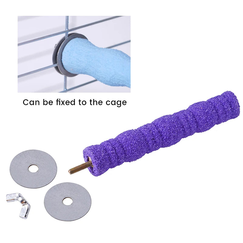 鳥類爪磨木棒玩具 - 鸚鵡鳥籠啃咬磨爪神器