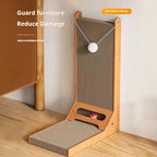 專業木紋貓抓板 - L型耐磨防刮貓爬架