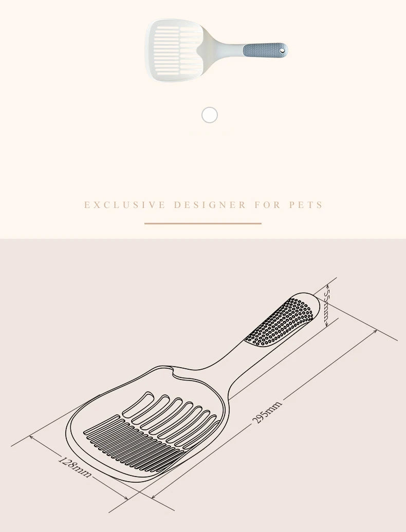 塑膠貓砂鏟 - 自潔貓廁清潔工具