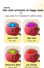 智能電動貓互動滾球玩具 - 充電式假尾娛樂神器