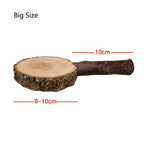 天然蘋果木鳥類站架 - 安全磨爪與啃咬玩具