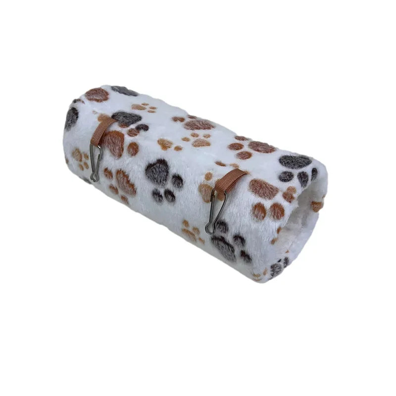 倉鼠籠吊床隧道 - 暖和舒適小寵物巢穴玩具