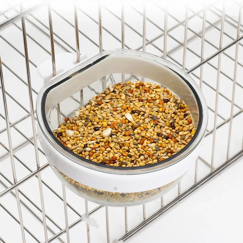 可拆卸透明鳥食碗 - 方便吊掛鳥籠進食神器