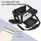 透氣側開背包式寵物旅行袋 - 航空認證狗狗載具