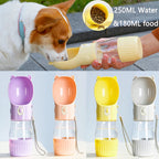 便攜式2合1寵物水壺 - 貓狗外出飲水進食神器