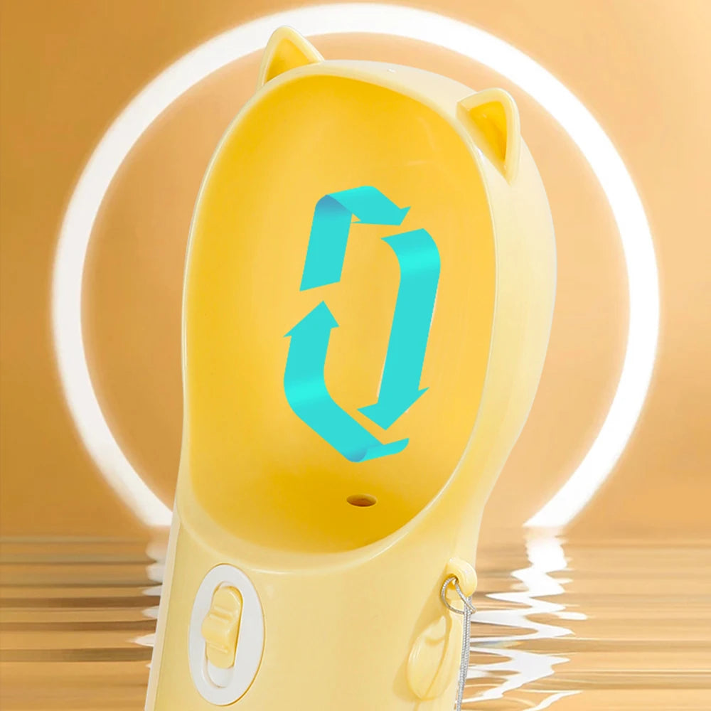 便攜式2合1寵物水壺 - 貓狗外出飲水進食神器