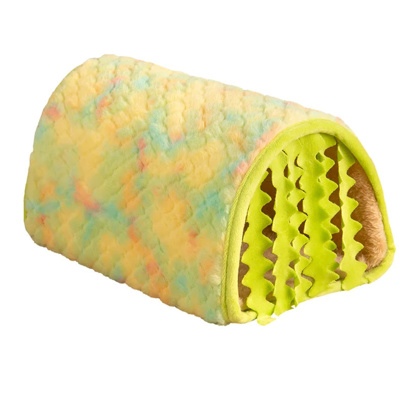 涼爽夏日寵物隧道巢 - 倉鼠兔子隱藏休息屋