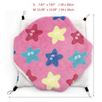 雙層溫暖寵物吊床 - 柔軟絨布小型動物睡窩