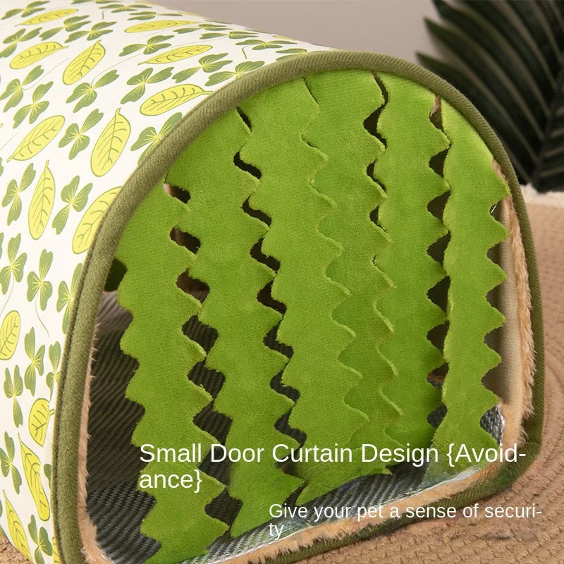 涼爽夏日寵物隧道巢 - 倉鼠兔子隱藏休息屋