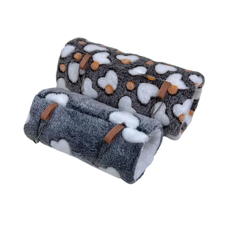 倉鼠籠吊床隧道 - 暖和舒適小寵物巢穴玩具