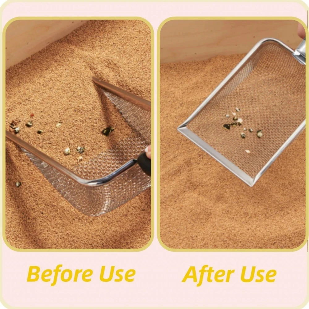 專業鋁合金貓砂鏟 - 不鏽鋼耐用清潔工具