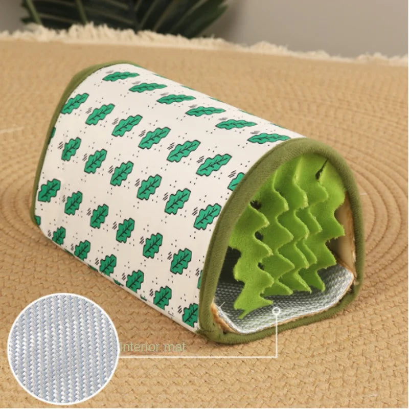 涼爽夏日寵物隧道巢 - 倉鼠兔子隱藏休息屋