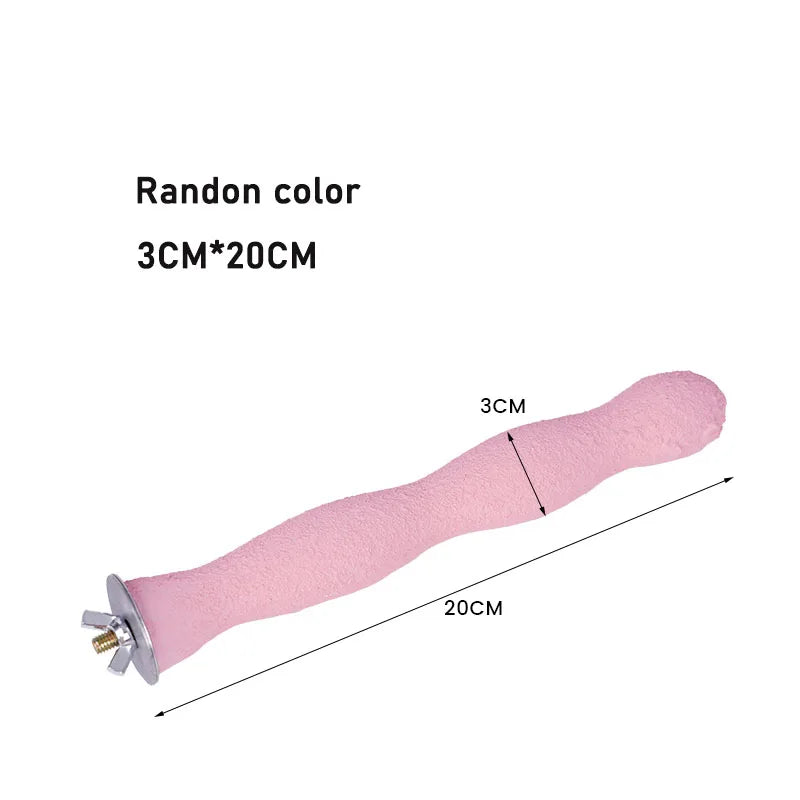 鳥類爪磨木棒玩具 - 鸚鵡鳥籠啃咬磨爪神器
